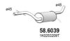 VW 1K0253209T Middle Silencer
